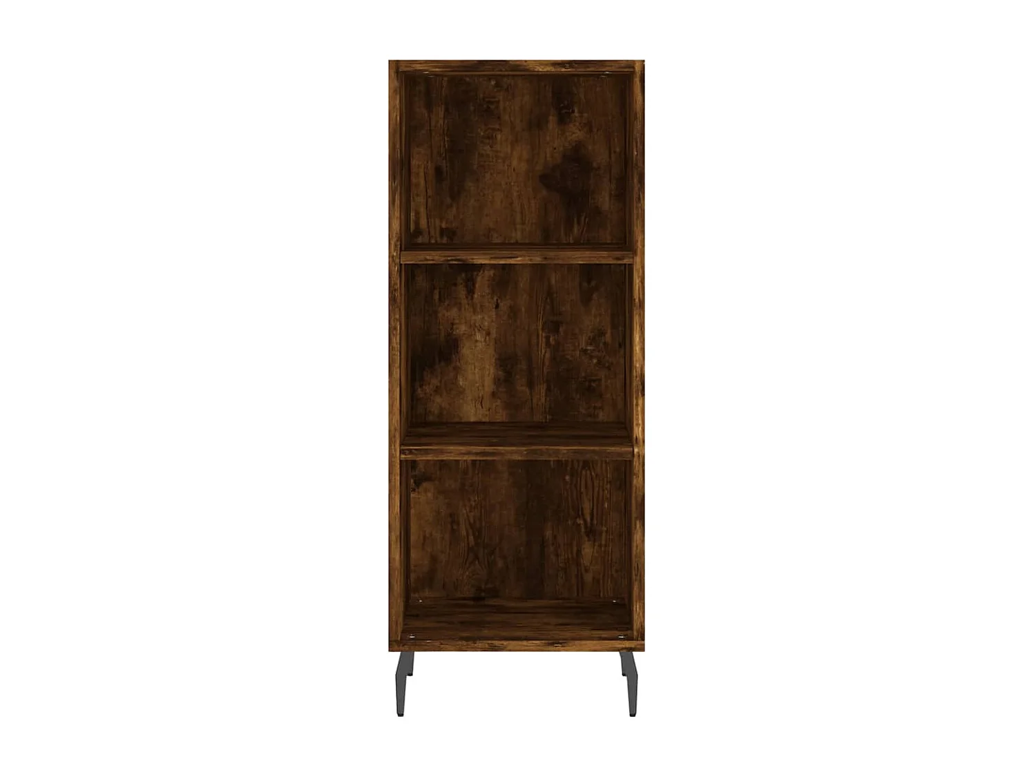 Buffet haut Chêne fumé 34,5x34x180 cm Bois d'ingénierie