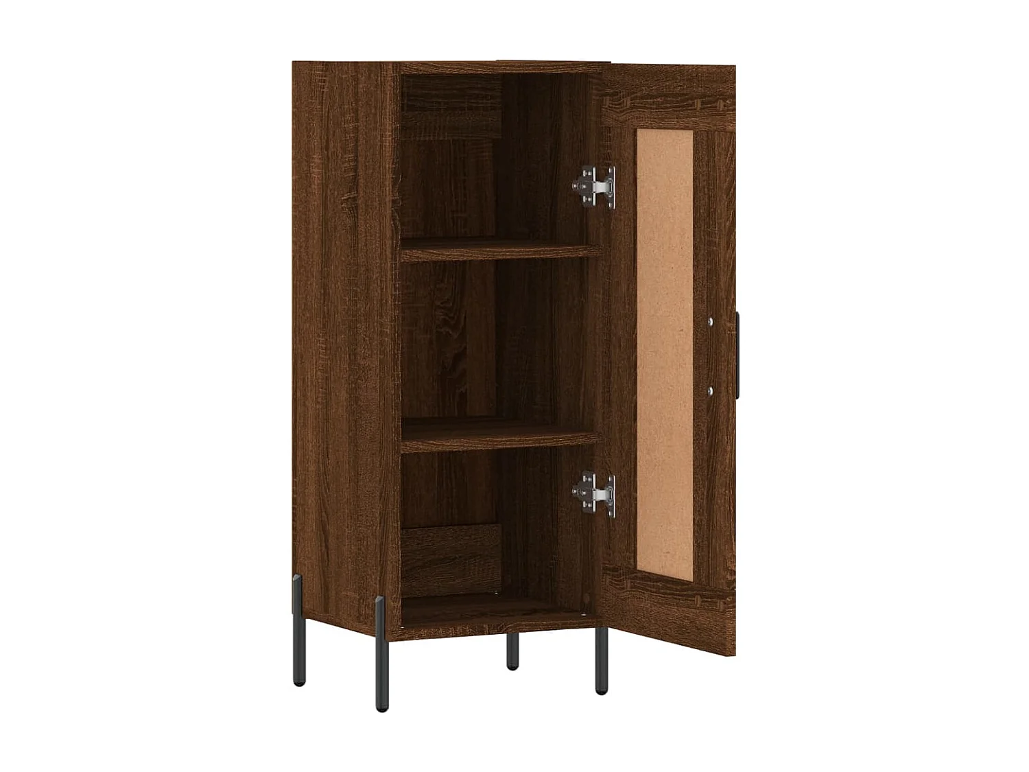 Dressoir 34,5x34x90 cm bewerkt hout bruin eikenkleur