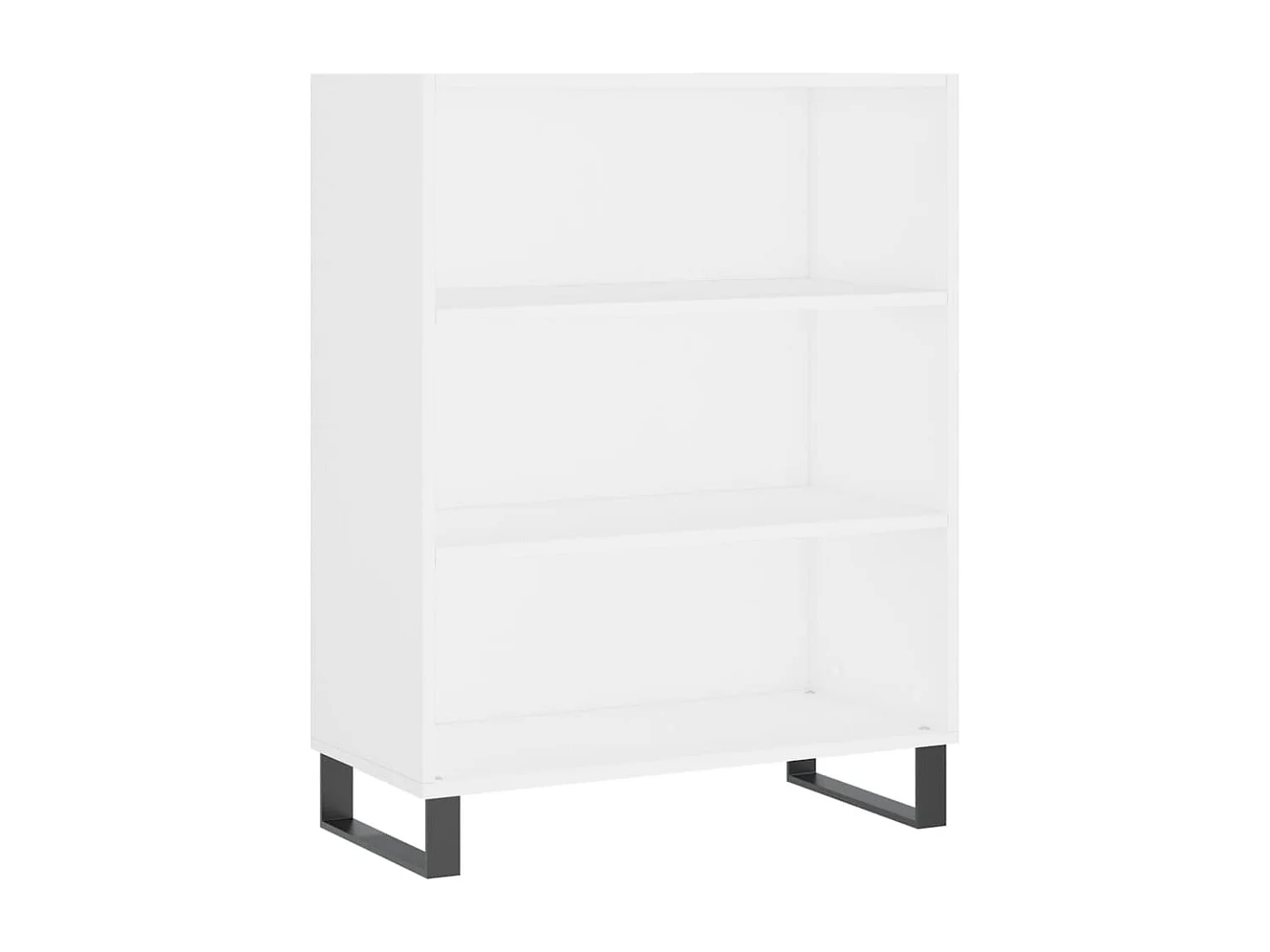 Buffet blanc 69,5x32,5x180 cm bois d'ingénierie