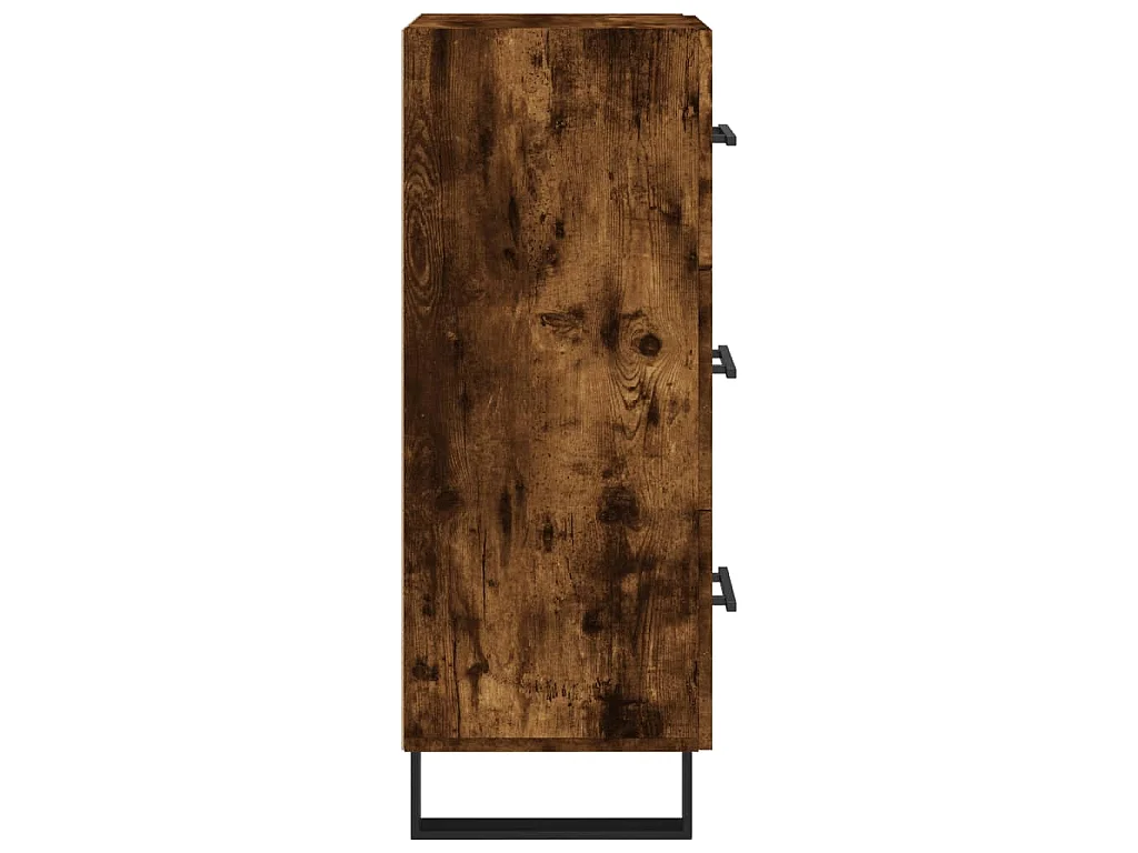 Credenza Rovere Fumo 34,5x34x90 cm in Legno Multistrato