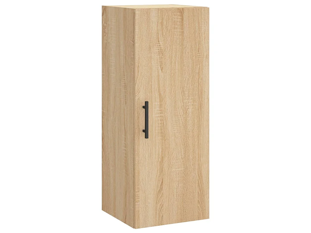Hoge kast 34,5x34x180 cm bewerkt hout sonoma eikenkleurig