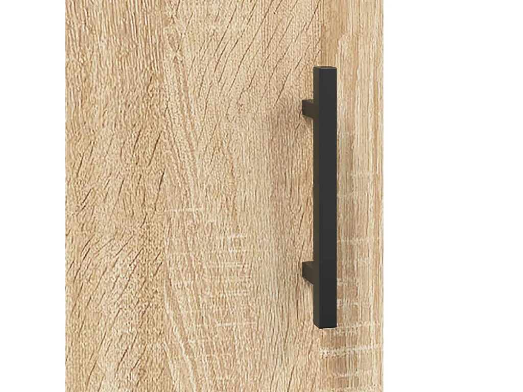 Hoge kast 34,5x34x180 cm bewerkt hout sonoma eikenkleurig