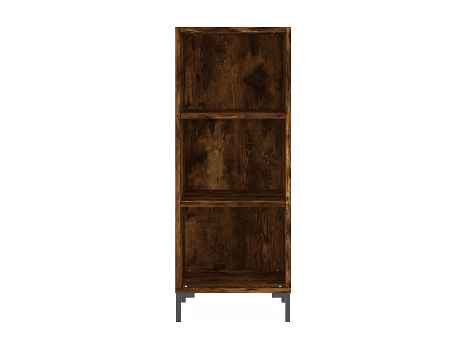 Buffet haut Chêne fumé 34,5x34x180 cm Bois d'ingénierie