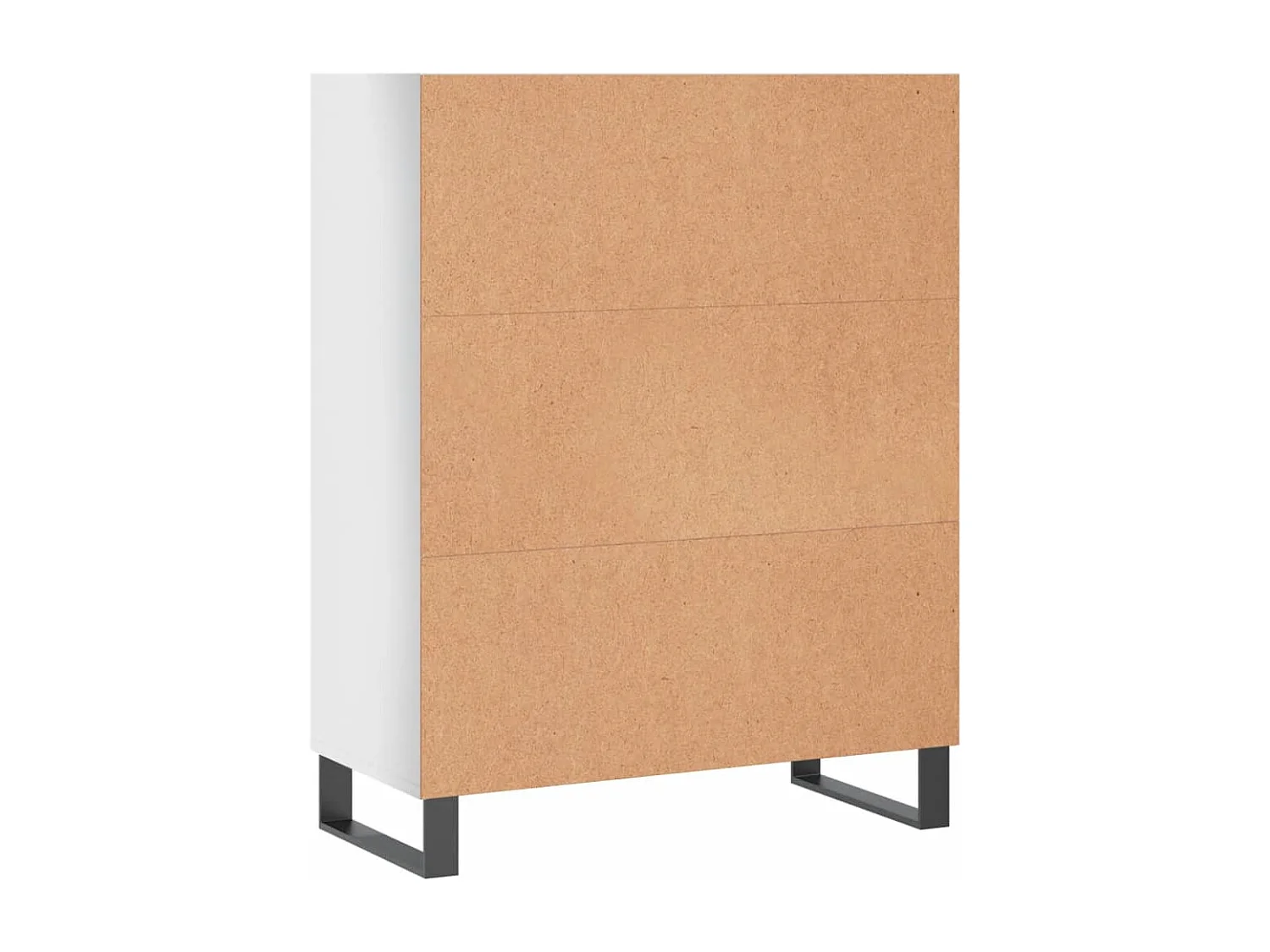 Armoire à étagères blanc brillant 69,5x32,5x90 cm