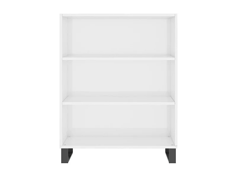 Armoire à étagères blanc brillant 69,5x32,5x90 cm