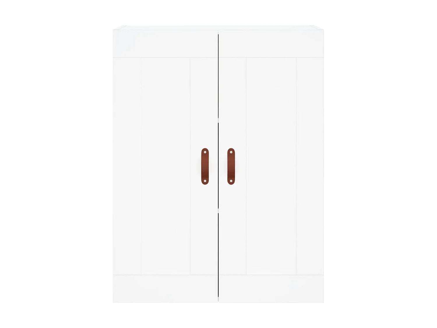 Buffet haut Blanc 69,5x34x180 cm Bois d'ingénierie