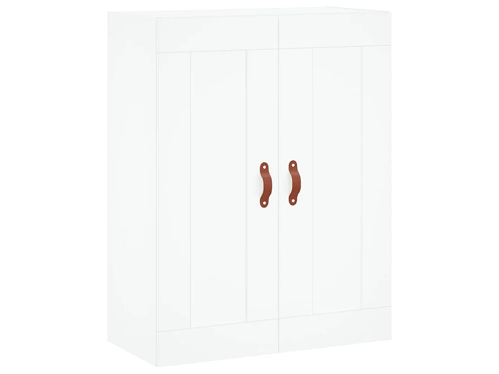 Credenza Bianca 69,5x34x180 cm in Legno Multistrato