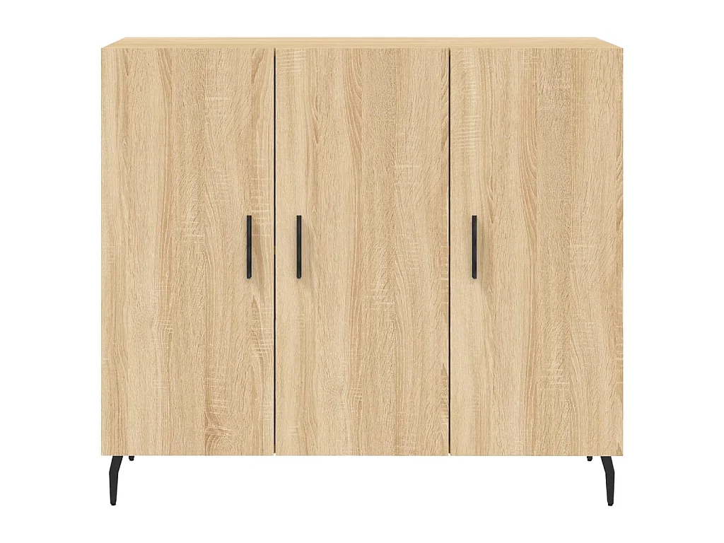 Credenza Rovere Sonoma 90x34x80 cm in Legno Multistrato