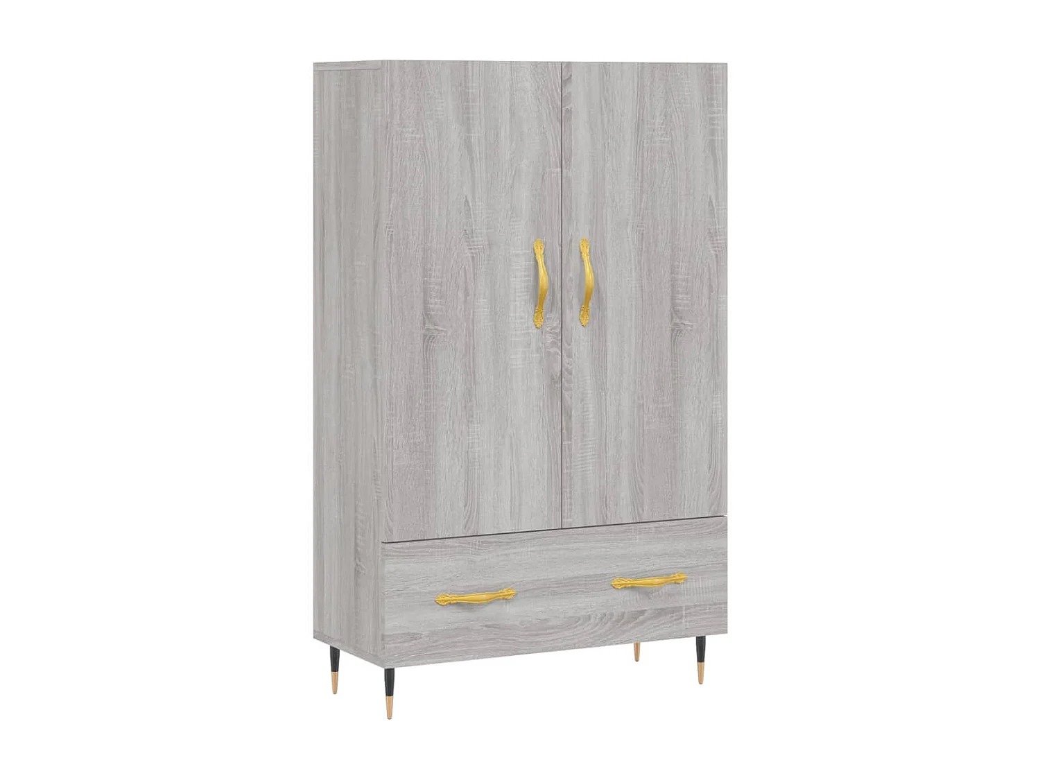 Buffet haut sonoma gris 69,5x31x115 cm bois d'ingénierie