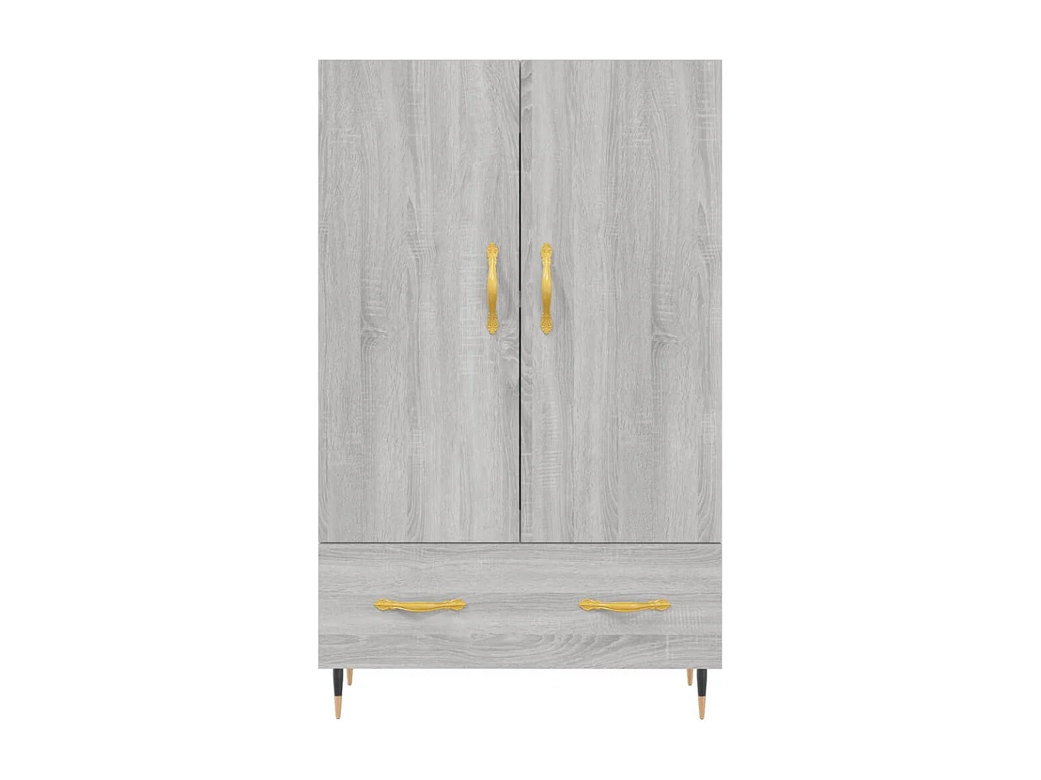 Buffet haut sonoma gris 69,5x31x115 cm bois d'ingénierie