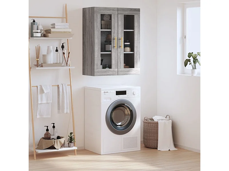 Armoire murale sonoma gris 69,5x34x90 cm