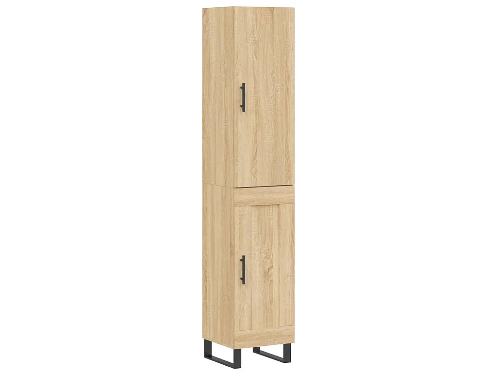 Buffet haut Chêne sonoma 34,5x34x180 cm Bois d'ingénierie