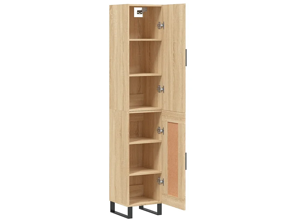 Buffet haut Chêne sonoma 34,5x34x180 cm Bois d'ingénierie