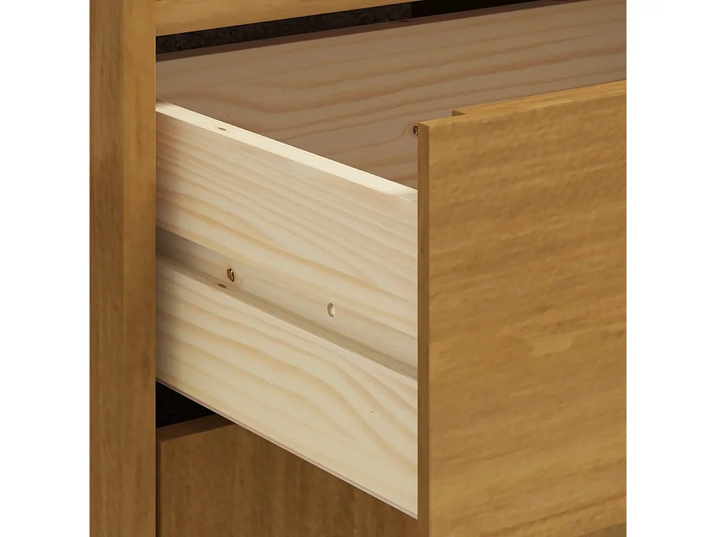 Hoge kast met glazen deur FLAM 92x40x122,5 cm grenenhout