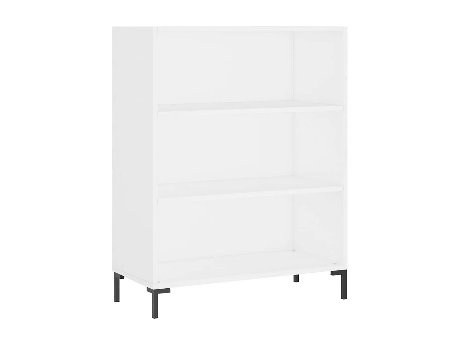 Buffet haut Blanc 69,5x34x180 cm Bois d'ingénierie