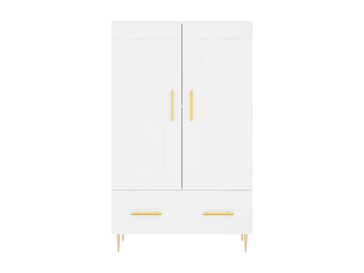 Buffet haut blanc 69,5x31x115 cm bois d'ingénierie