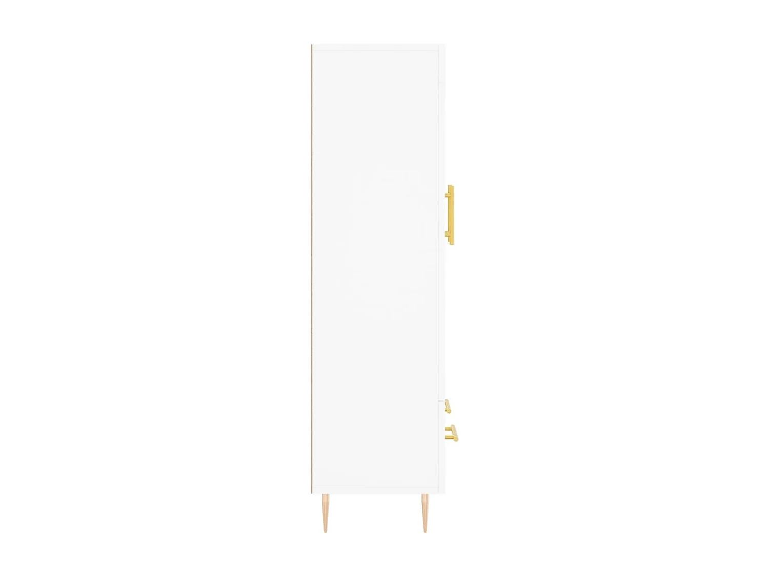 Buffet haut blanc 69,5x31x115 cm bois d'ingénierie