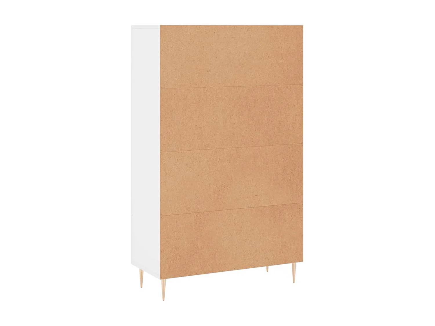 Buffet haut blanc 69,5x31x115 cm bois d'ingénierie