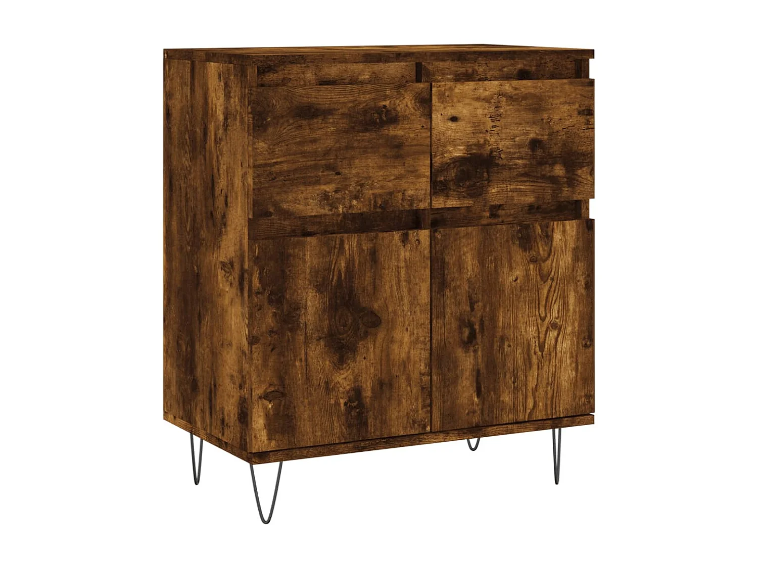 Buffet Chêne fumé 60x35x70 cm Bois d'ingénierie
