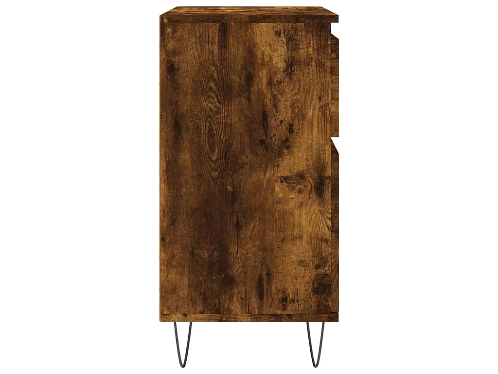 Credenza Rovere Fumo 60x35x70 cm in Legno Multistrato