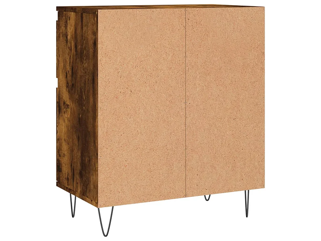 Credenza Rovere Fumo 60x35x70 cm in Legno Multistrato