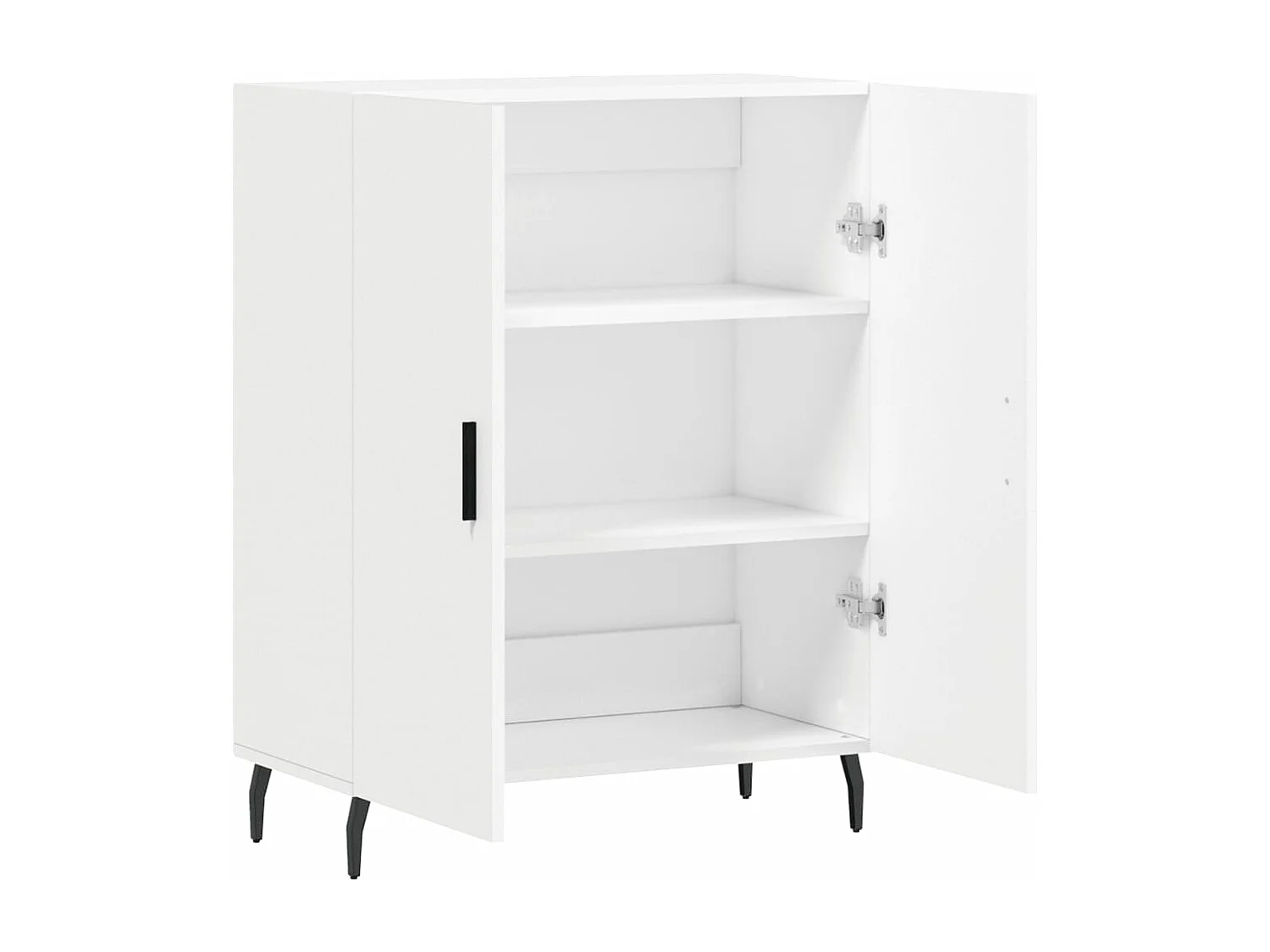 Buffet blanc 69,5x34x90 cm bois d'ingénierie