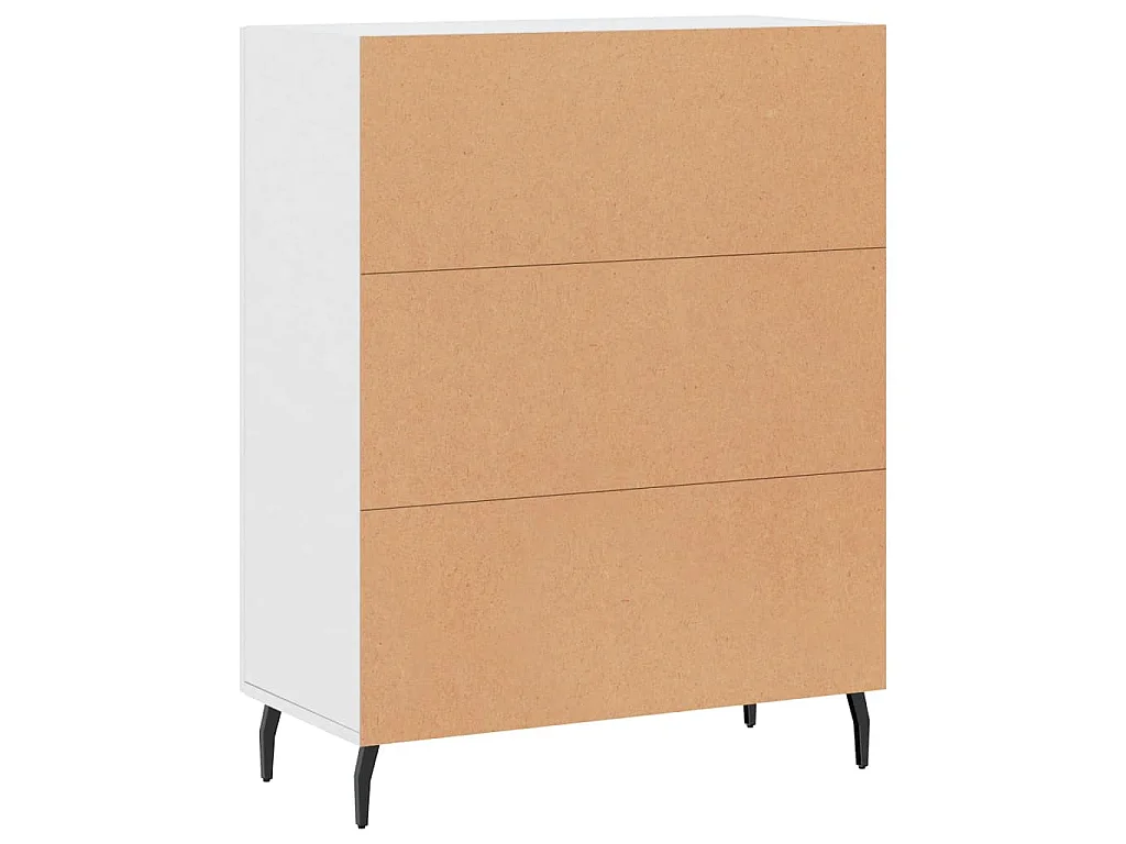 Dressoir 69,5x34x90 cm bewerkt hout wit