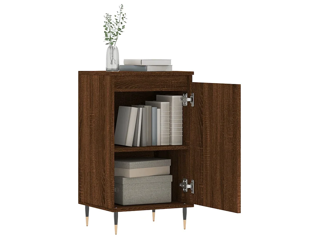 Sideboards 2 Stk. Braun Eichen-Optik 40x35x70 cm Holzwerkstoff