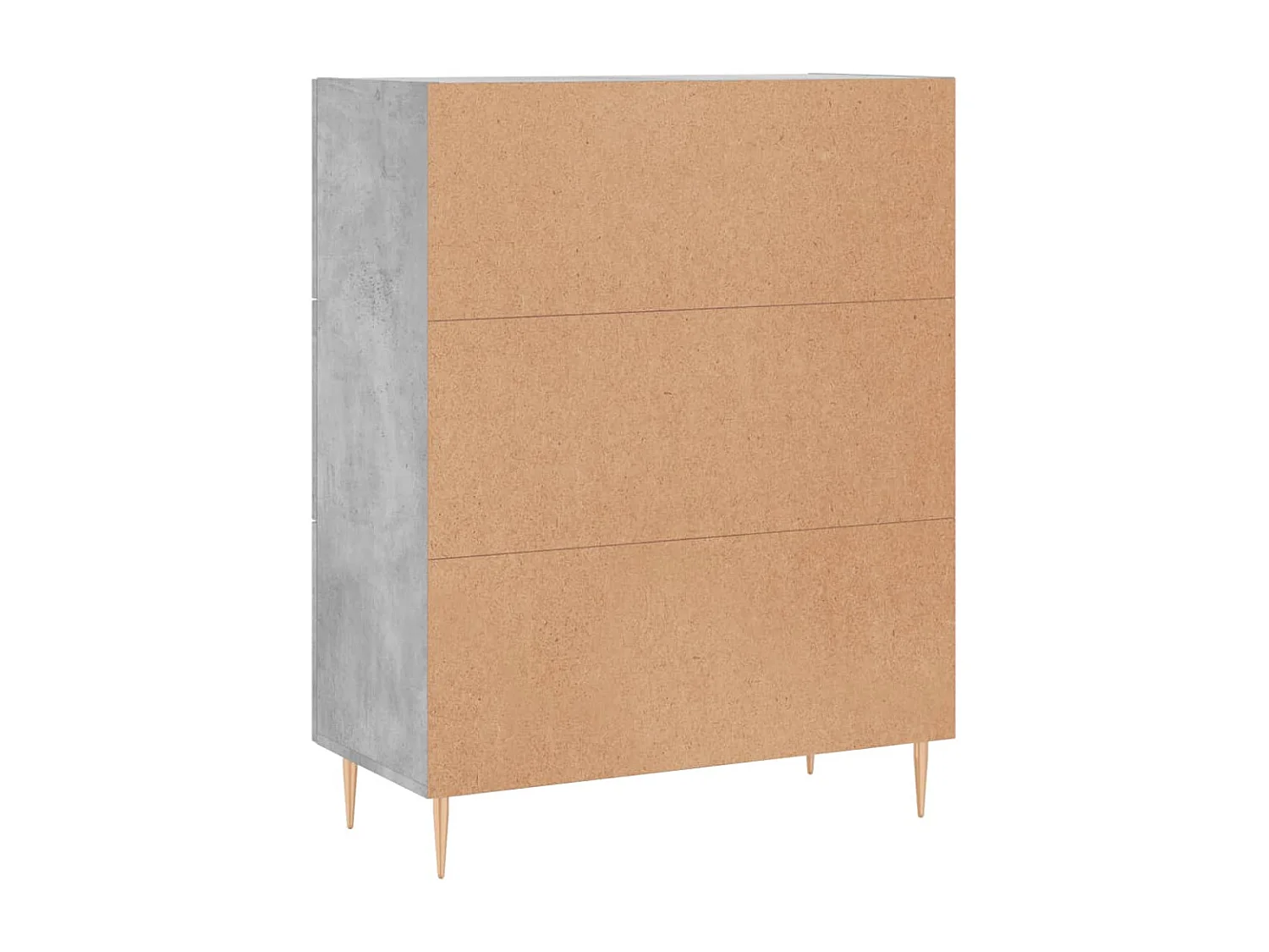 Credenza Grigio Cemento 69,5x34x90 cm in Legno Multistrato