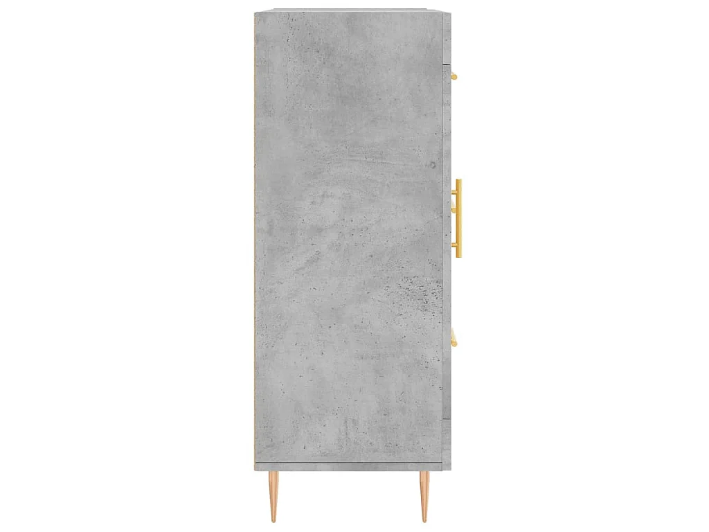 Buffet gris béton 69,5x34x90 cm bois d'ingénierie