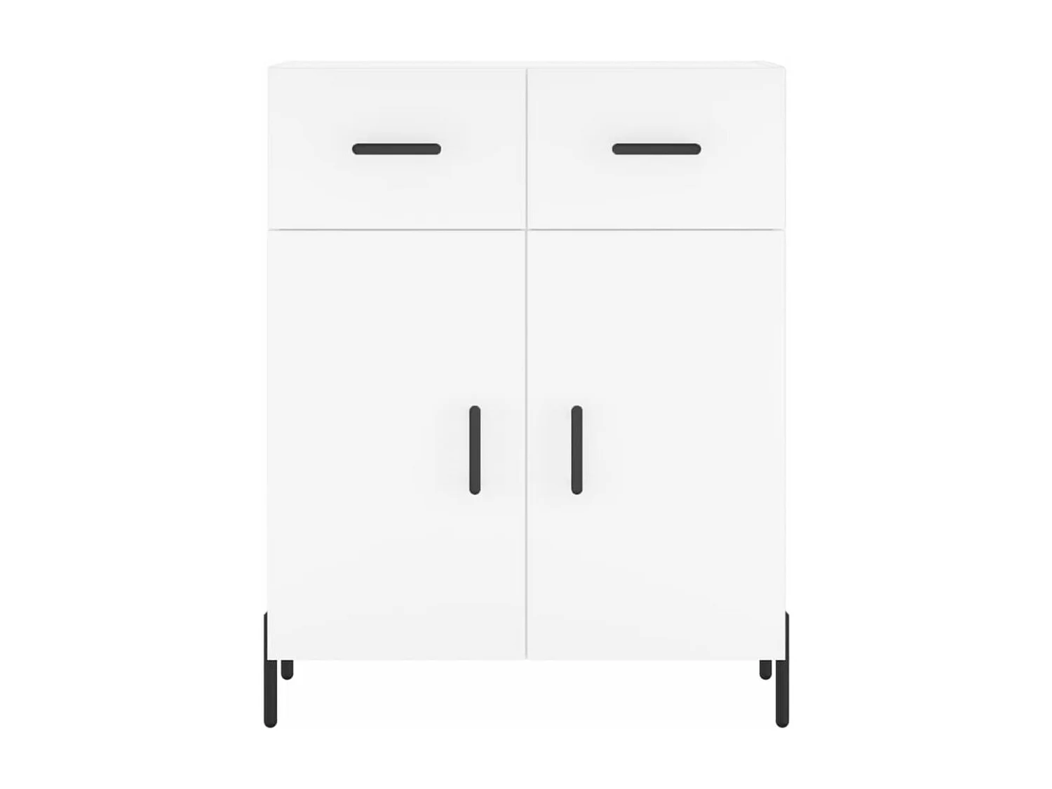 Buffet blanc 69,5x34x90 cm bois d'ingénierie