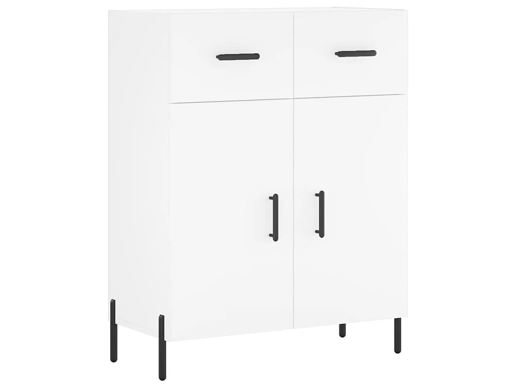 Dressoir 69,5x34x90 cm bewerkt hout wit