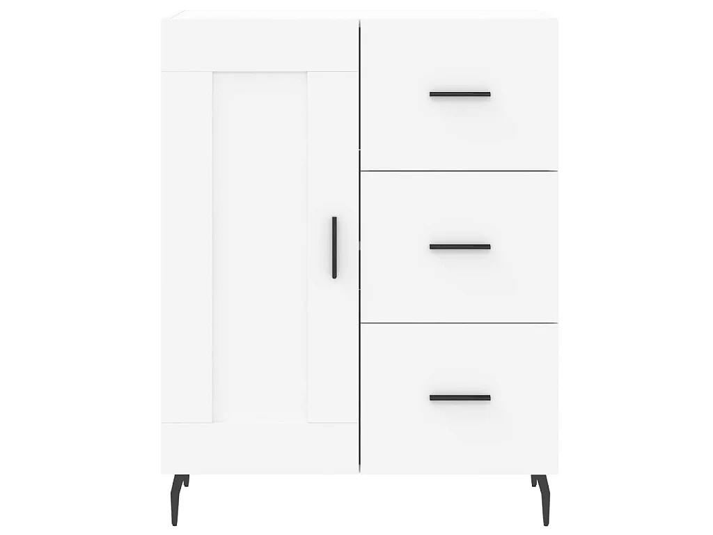 Buffet blanc 69,5x34x90 cm bois d'ingénierie
