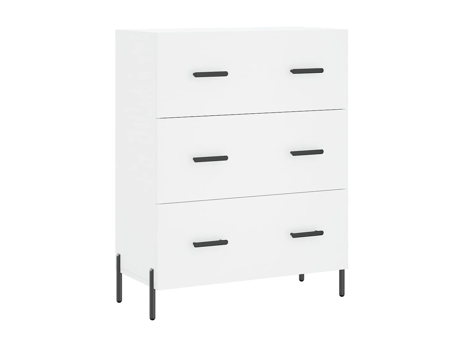 Buffet haut Blanc 69,5x34x180 cm Bois d'ingénierie