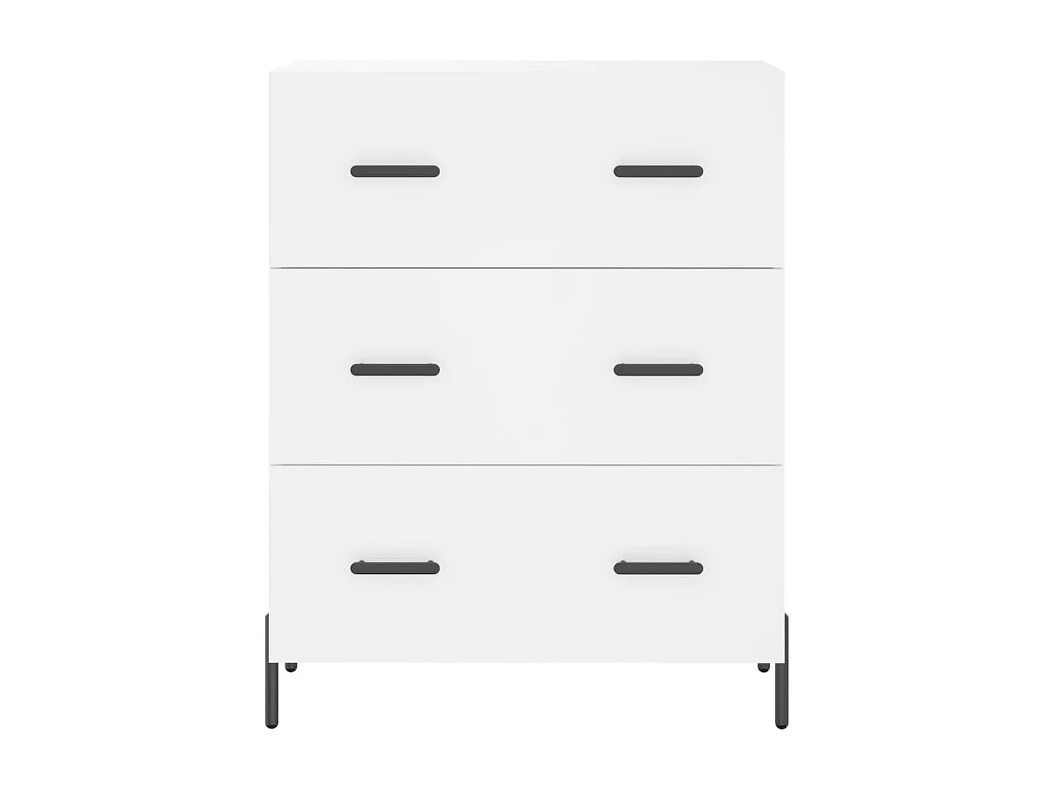 Buffet haut Blanc 69,5x34x180 cm Bois d'ingénierie