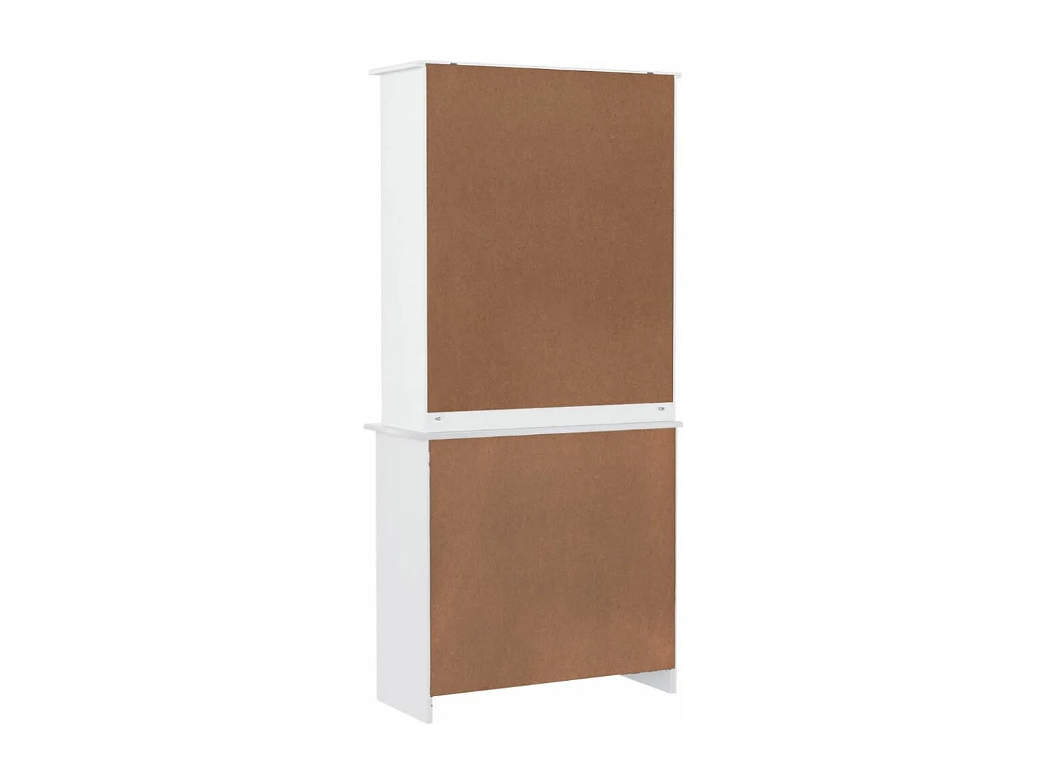 Highboard ALTA Weiß 77x35x165 cm Massivholz Kiefer