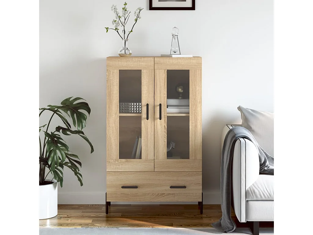 Highboard Sonoma-Eiche 69,5x31x115 cm Holzwerkstoff