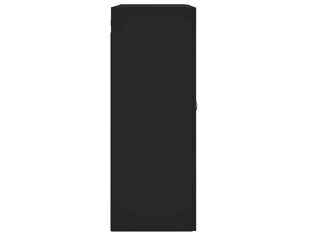 Wandschrank Schwarz 69,5x34x90 cm Holzwerkstoff