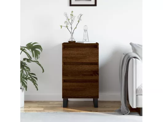 Kauf Unique Sideboard Braun Eichen-Optik 40x35x70 cm Holzwerkstoff