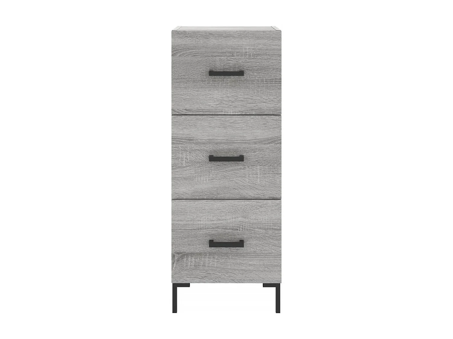 Aparador alto madera contrachapada gris Sonoma 34,5x34x180 cm
