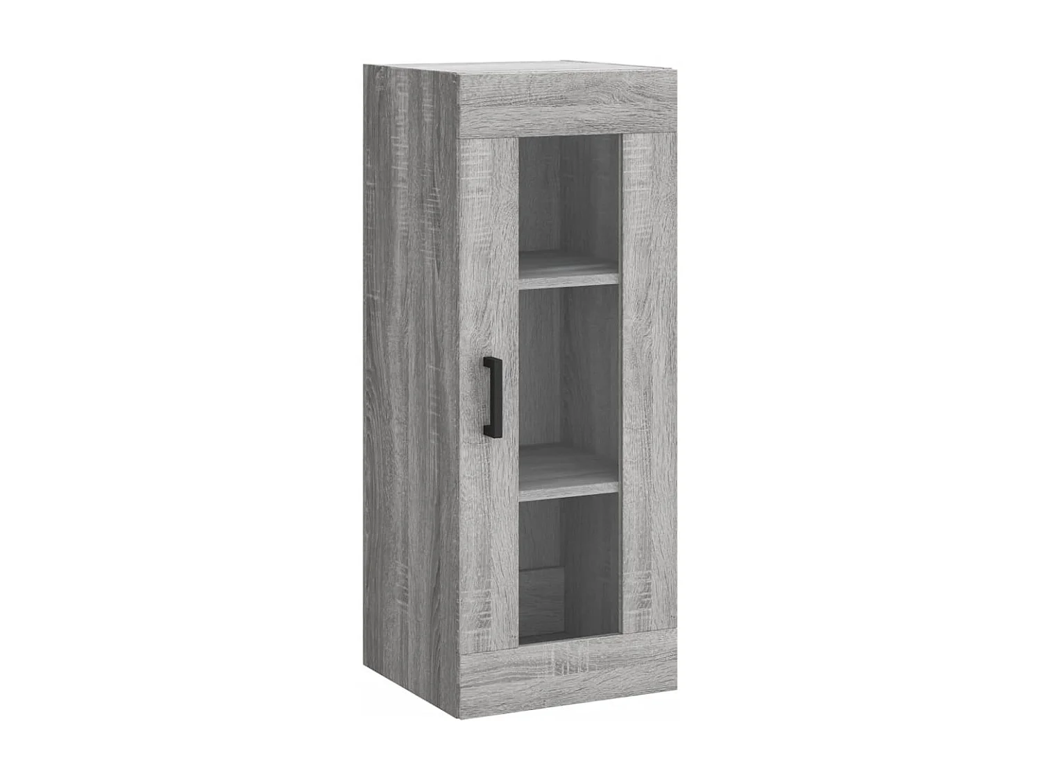Aparador alto madera contrachapada gris Sonoma 34,5x34x180 cm