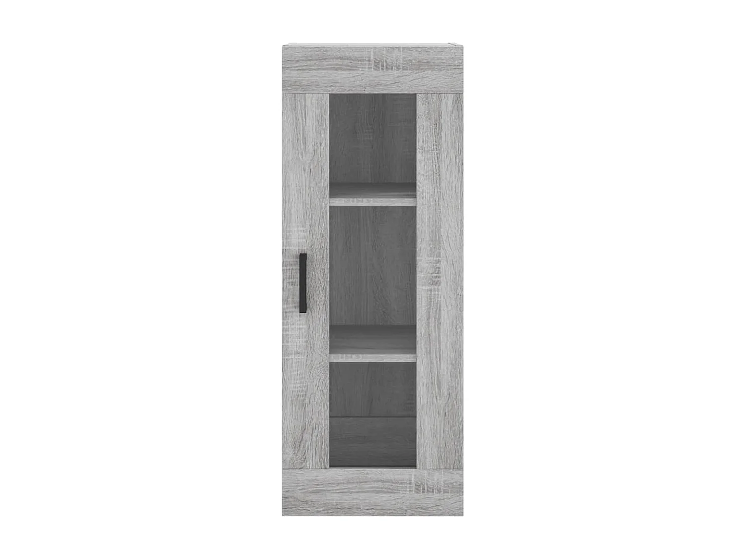 Aparador alto madera contrachapada gris Sonoma 34,5x34x180 cm