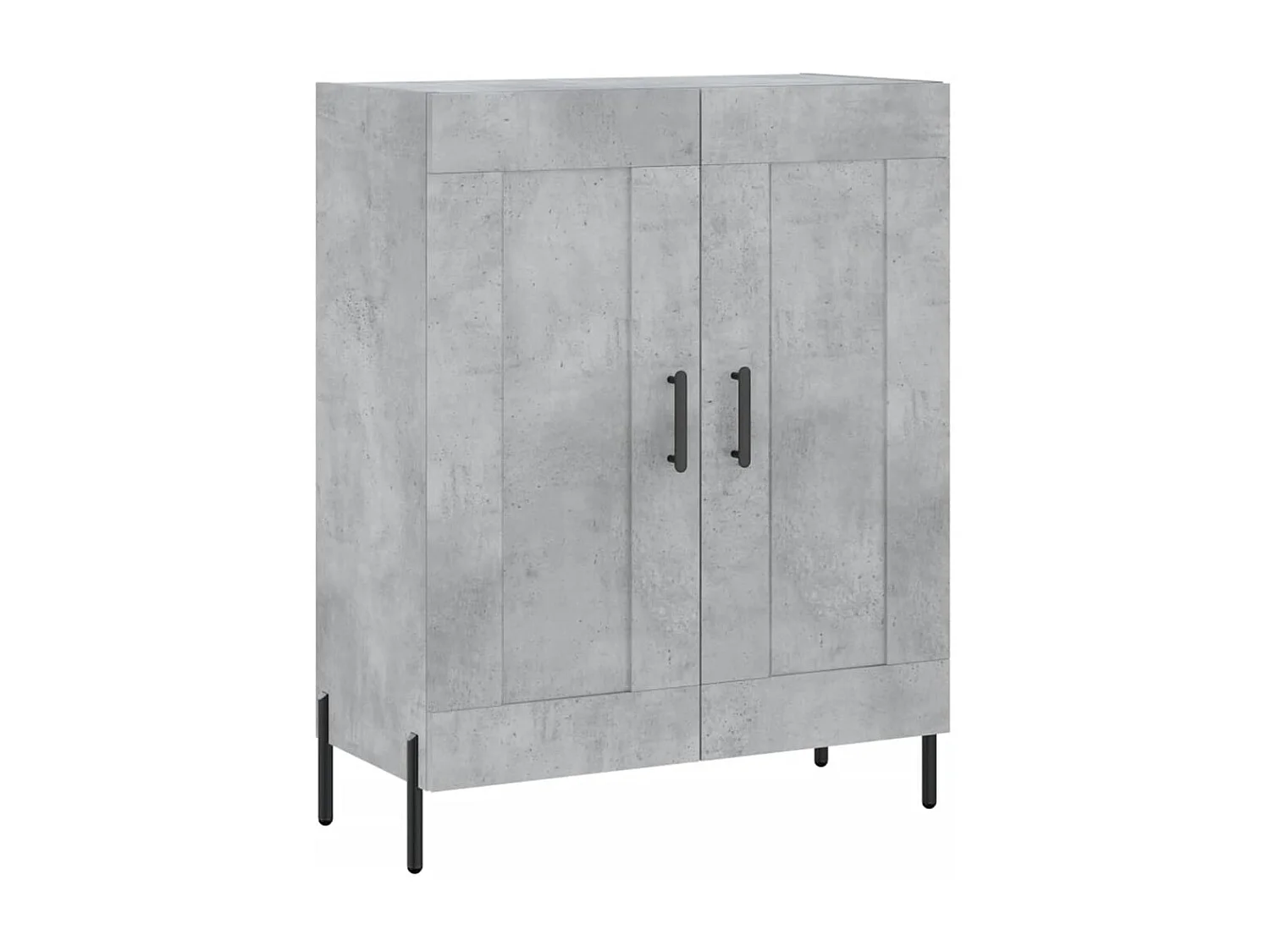 Buffet gris béton 69,5x34x90 cm bois d'ingénierie