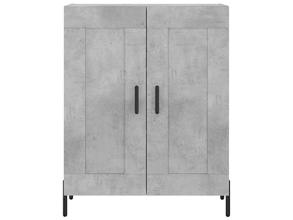 Dressoir 69,5x34x90 cm bewerkt hout betongrijs