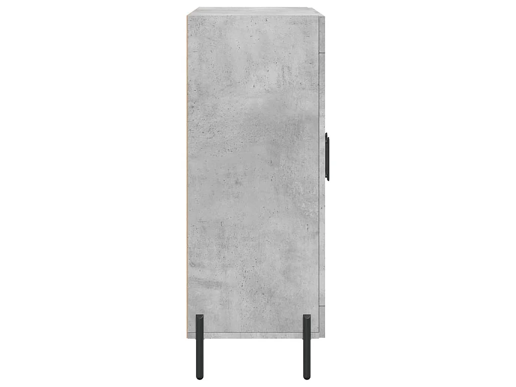 Dressoir 69,5x34x90 cm bewerkt hout betongrijs