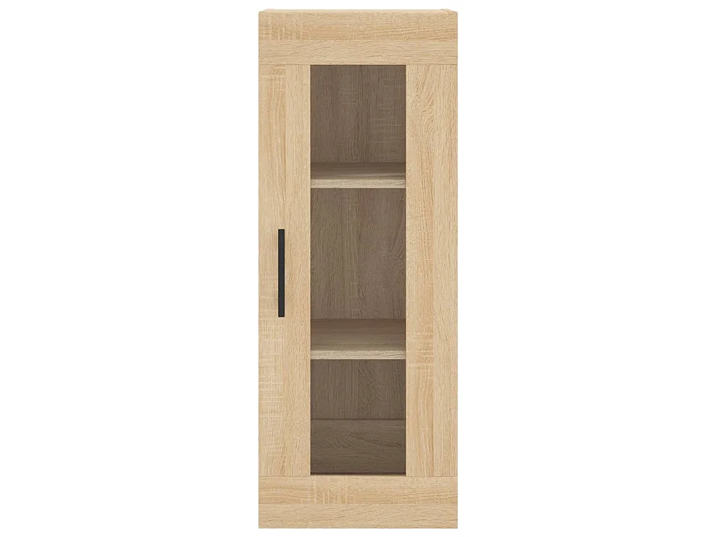 Hoge kast 34,5x34x180 cm bewerkt hout sonoma eikenkleurig