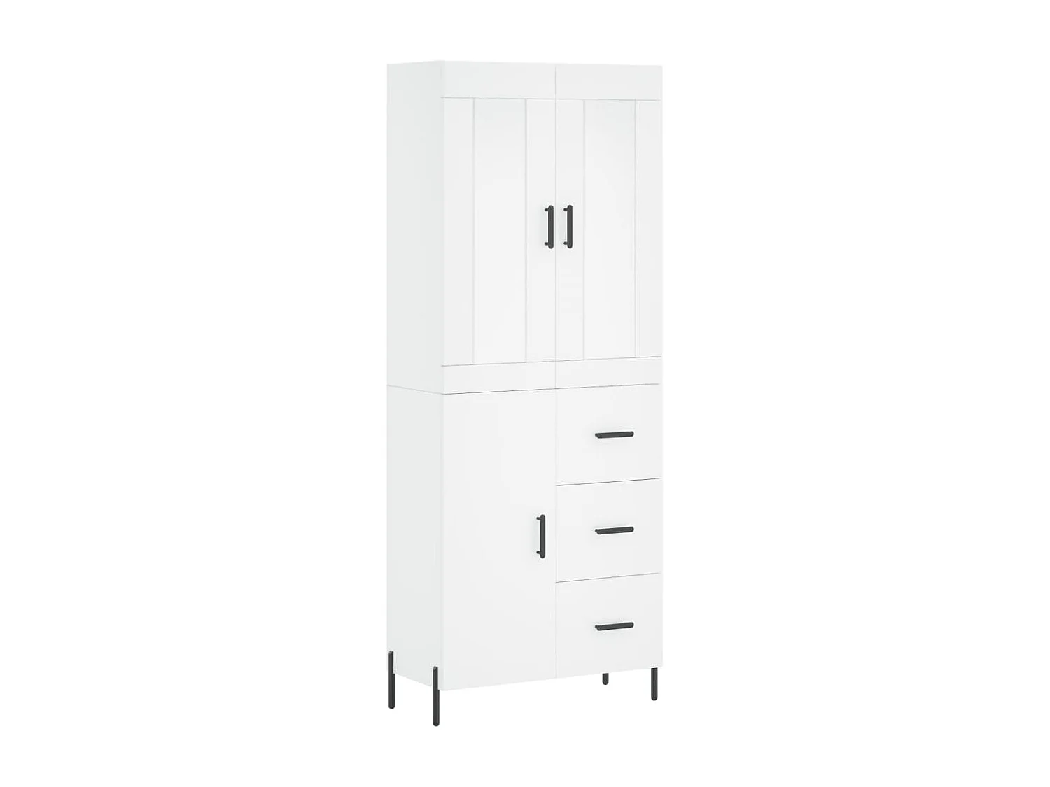 Armário alto 69,5x34x180 cm derivados de madeira branco