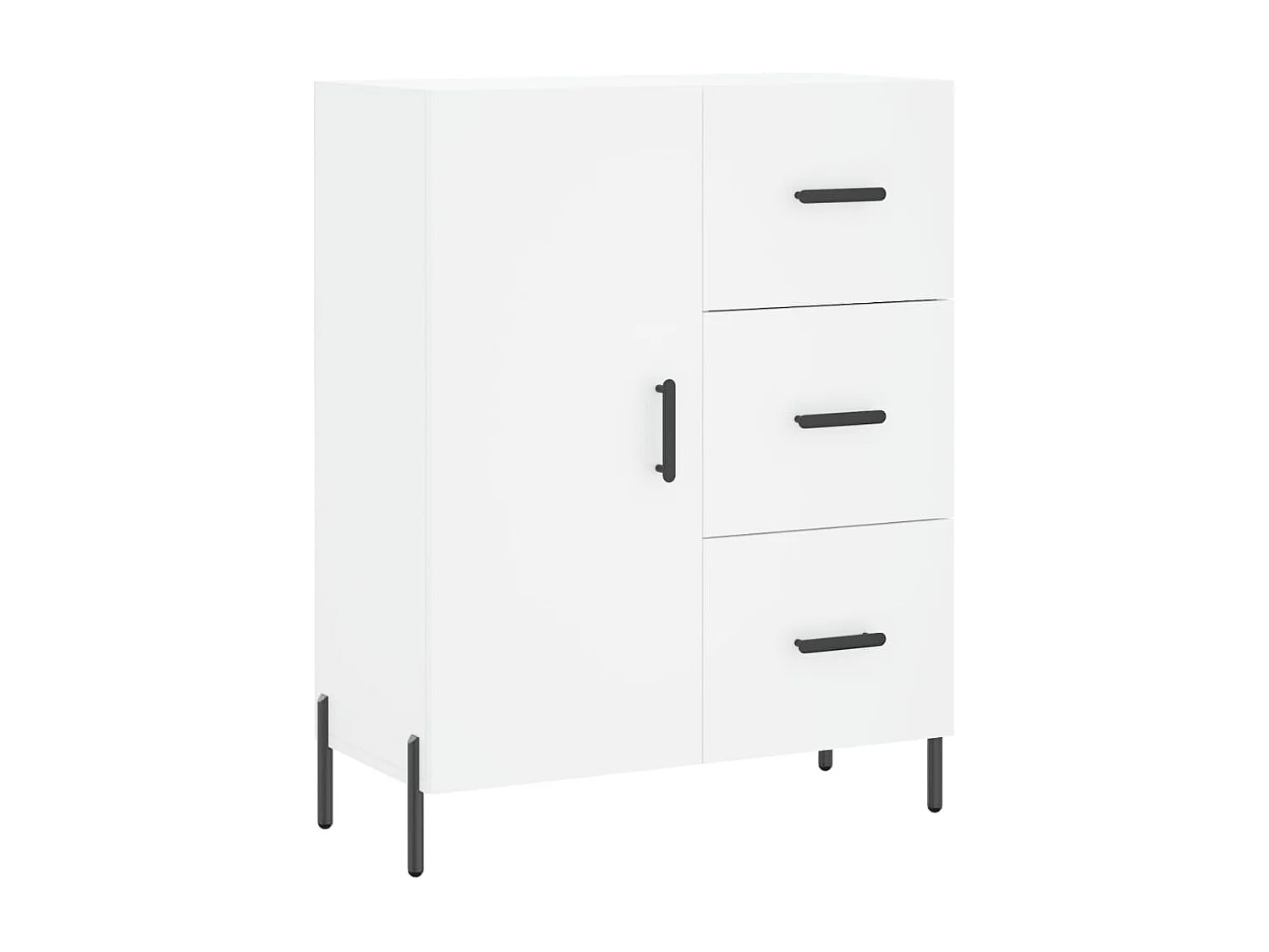 Armário alto 69,5x34x180 cm derivados de madeira branco