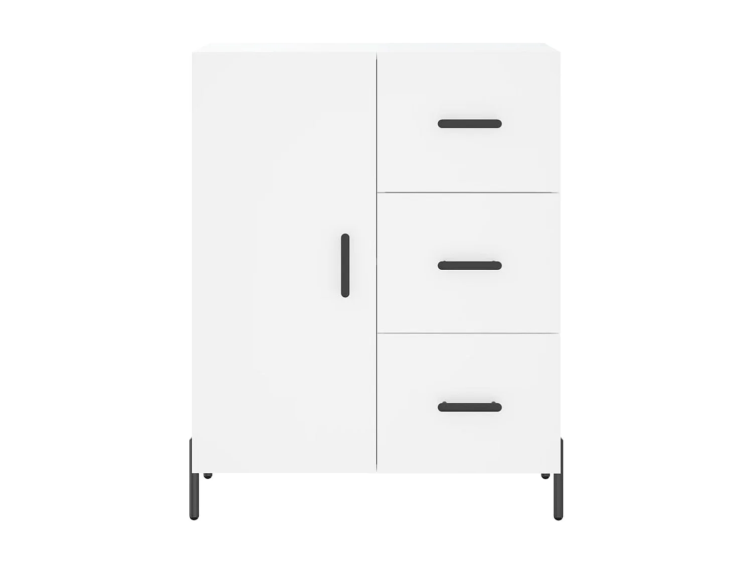 Armário alto 69,5x34x180 cm derivados de madeira branco