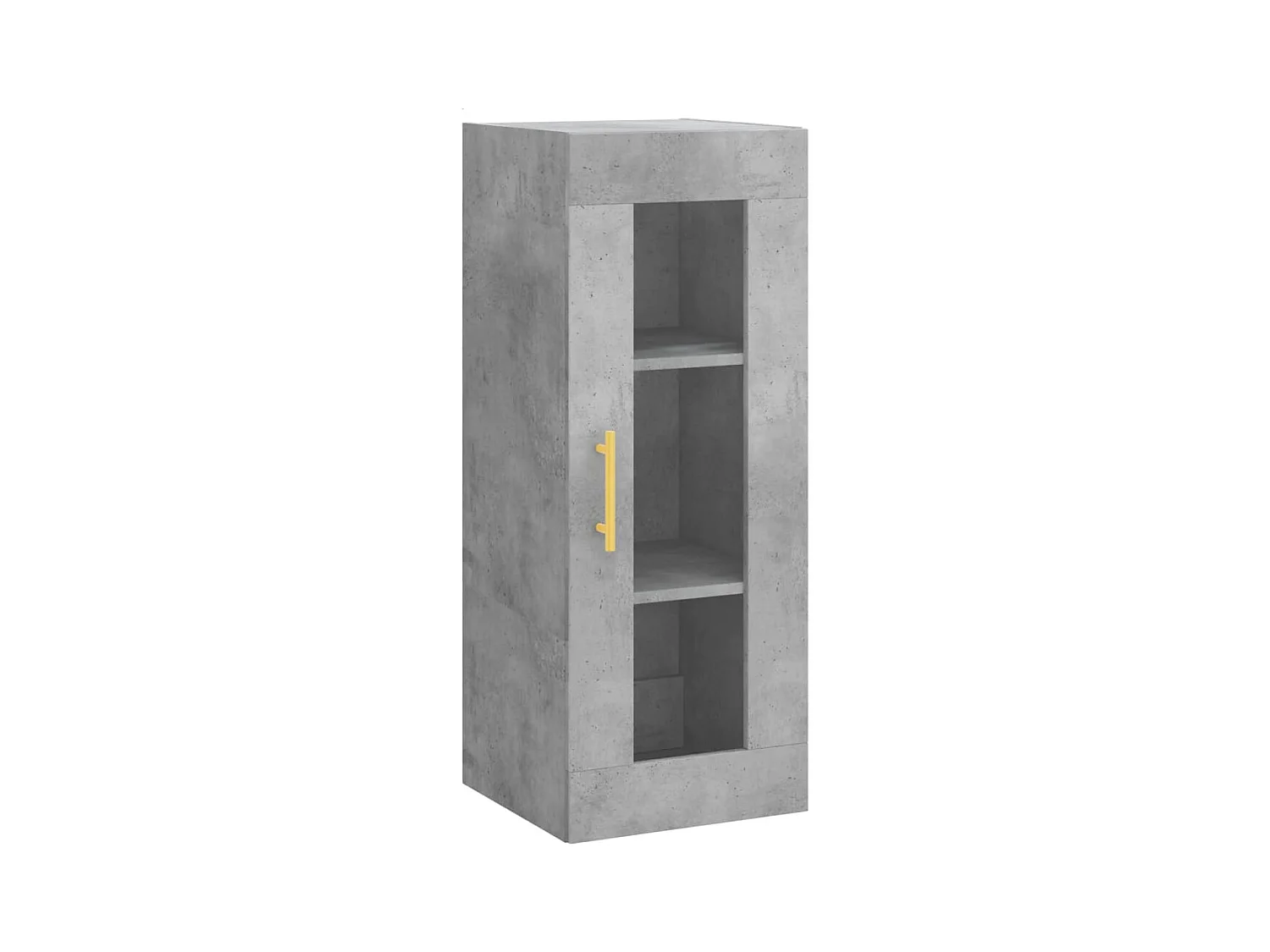 Highboard Betongrau 34,5x34x180 cm Holzwerkstoff